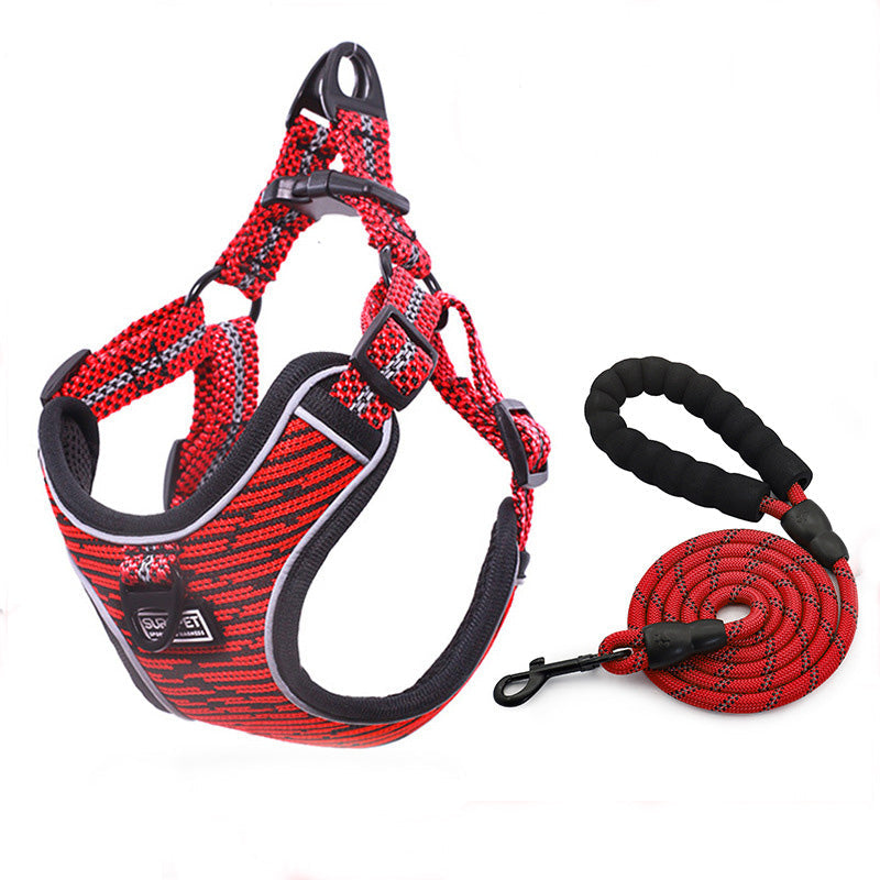 Pet chest strap reflective vest