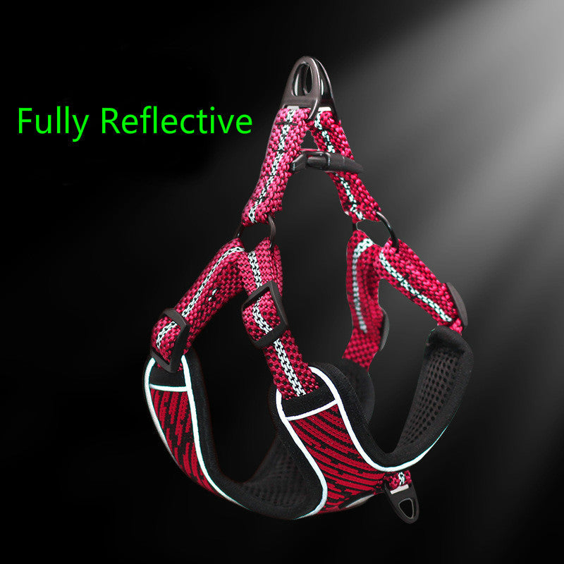 Pet chest strap reflective vest
