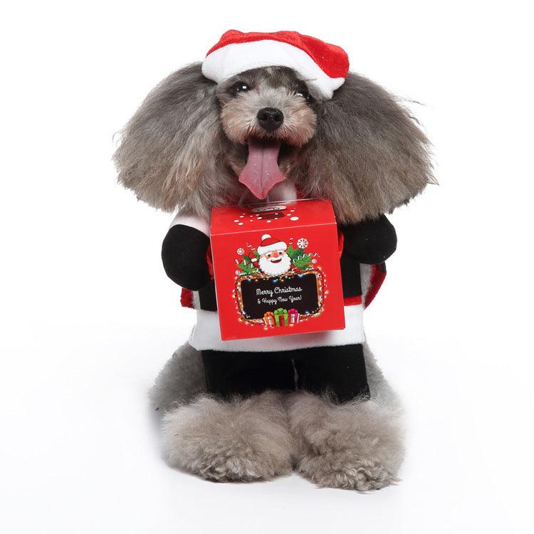 Funny Cosplay Pet Costume Set: Cute Cartoon Dog Outfit For Halloween And Christmas Dress-Up
